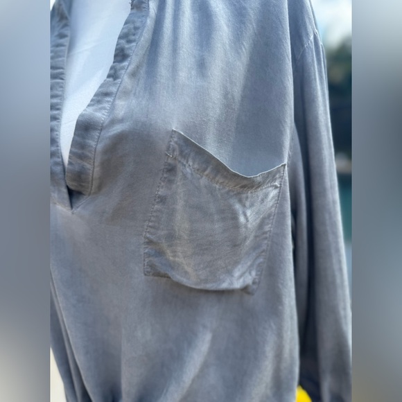 NWT crop tie top gray - Picture 2 of 3